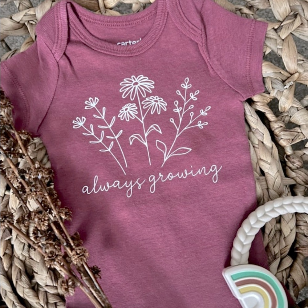 Always Growing Baby Onesie